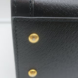 Gucci Diana Medium Tote Black Leather Bamboo-Handle Crossbody Bag