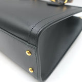 Gucci Diana Medium Tote Black Leather Bamboo-Handle Crossbody Bag