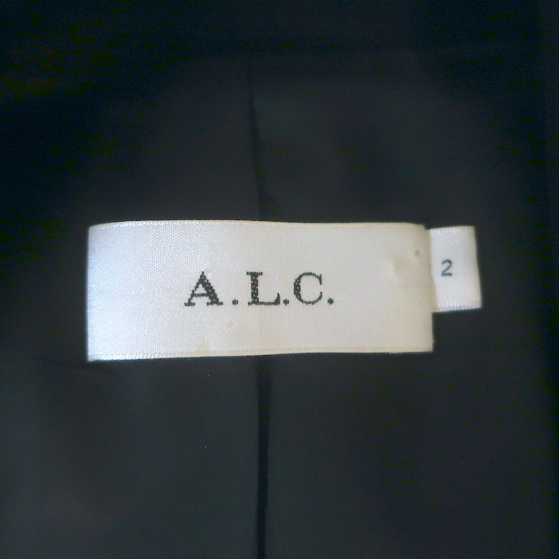 A.L.C. James Studded Blazer Black Stretch Crepe Size 2 One-Button Jacket