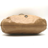 Prada Small Mirror Tote Bag Beige Leather