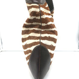 Gucci Jackie O Bouvier Hobo Brown Zebra Print Pony Hair Large Shoulder Bag