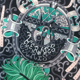 Hermes Sous L'Egide de Mars 140cm Cashmere-Silk Shawl Scarf Cream/Green