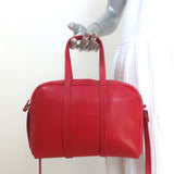 Wendy Nichol Soft Duffle Bag Red Leather Small Crossbody