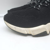 Balenciaga Speed Lace-Up Sock Sneakers Black Knit Size 38.5