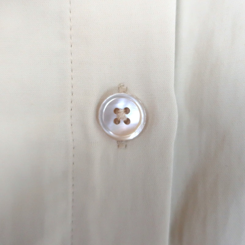 TWP Soon To Be Ex Cropped Shirt Beige Linen-Blend Size Extra Small/Small