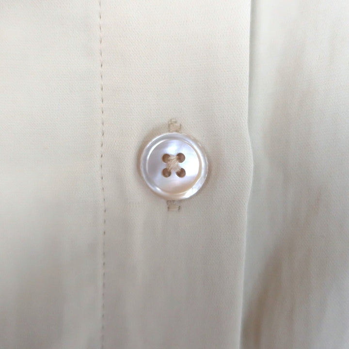 TWP Soon To Be Ex Cropped Shirt Beige Linen-Blend Size Extra Small/Small