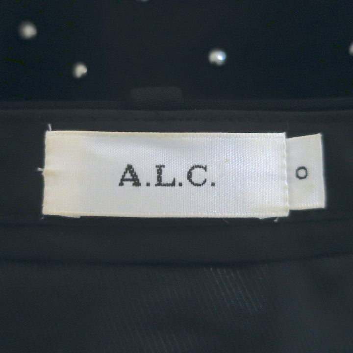 A.L.C. Studded Cropped Pants Black Stretch Crepe Size 0