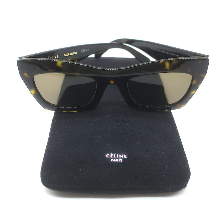 Celine Eva Cat Eye Sunglasses Dark Tortoise CL41399/S 086 X7 50mm
