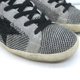 Golden Goose Superstar Lurex Knitted Sneakers Silver Size 38