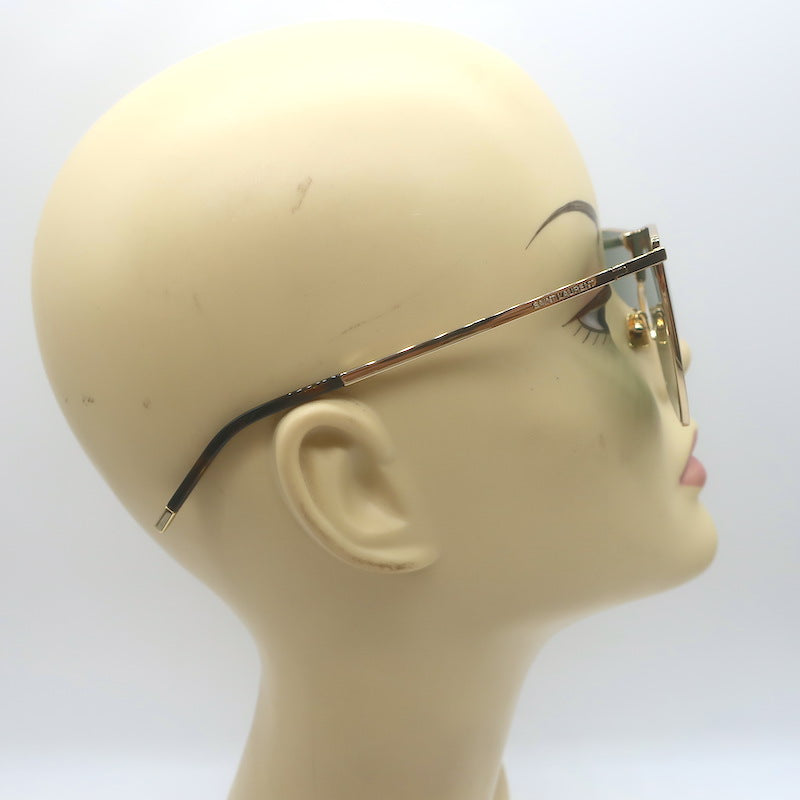 Saint Laurent SL1 Mask Sunglasses Gold 99mm