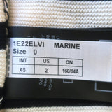 Ba&sh Elvis Off the Shoulder Striped Sweater Navy/Cream Cotton-Modal Size 0 NEW