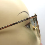 Saint Laurent SL1 Mask Sunglasses Gold 99mm