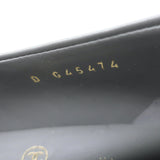 Chanel Quilted Flap CC Turnlock Loafers Gray Leather Size 37.5