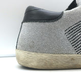 Golden Goose Superstar Lurex Knitted Sneakers Silver Size 38