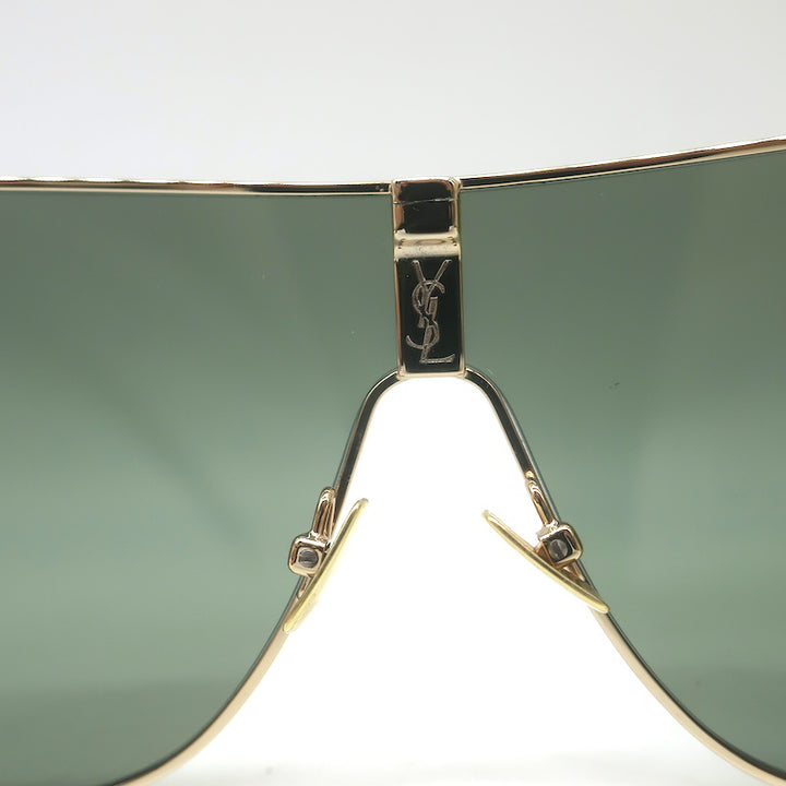 Saint Laurent SL1 Mask Sunglasses Gold 99mm
