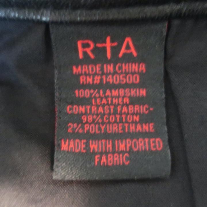 RtA Prince Leather Pants Mystic Black Size 24