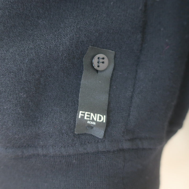 Fendi Studded Monster Eyes Crewneck Sweatshirt Black Size 50