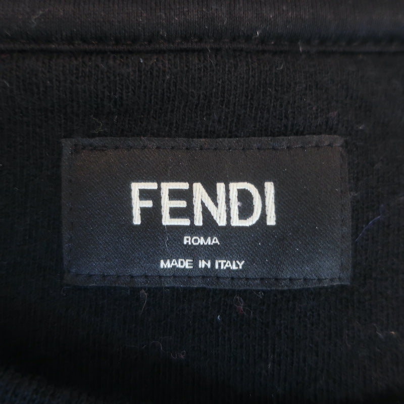 Fendi Studded Monster Eyes Crewneck Sweatshirt Black Size 50