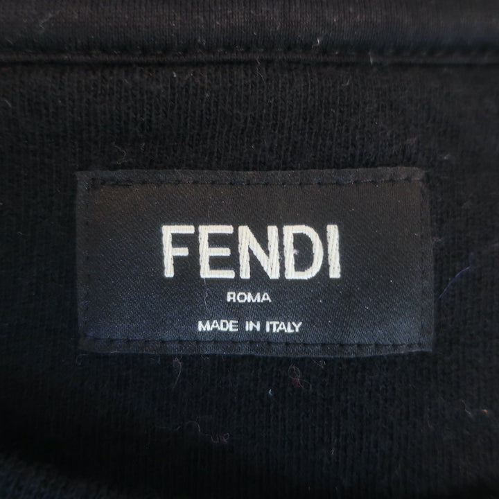 Fendi Studded Monster Eyes Crewneck Sweatshirt Black Size 50
