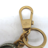Gucci GG Pearl Chinese New Year Rooster Keychain Gold with Crystals