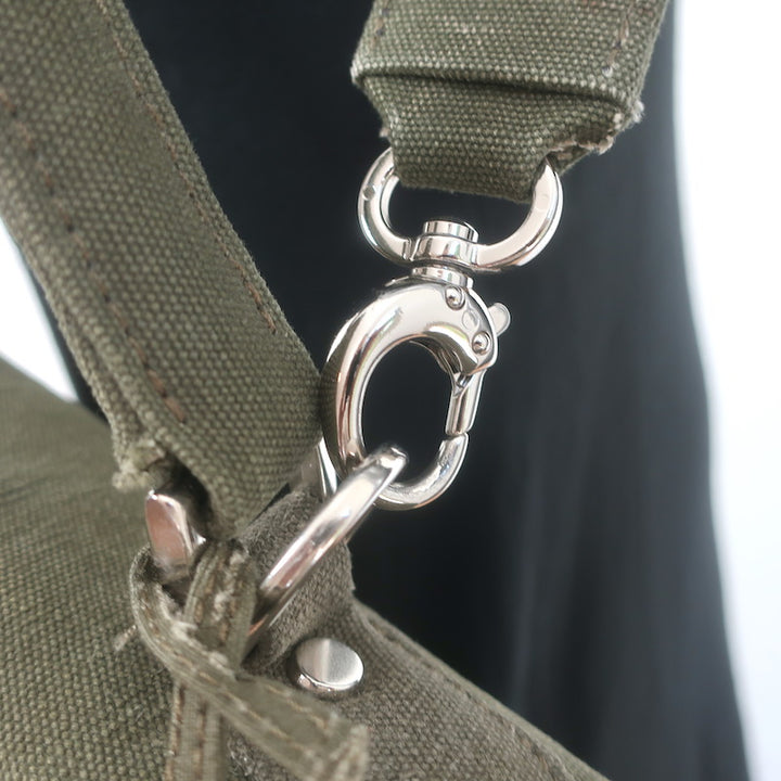 READYMADE Extra Large Doll Bag Army Green Recycled Canvas