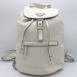 Vintage Prada Large Cinch Backpack Cream Leather