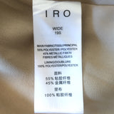 IRO Wide Blouson Mini Dress Gold Metallic Size 34