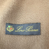 Loro Piana Fringed Cashmere Stole/Scarf Shawl Brown