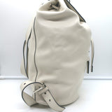 Vintage Prada Large Cinch Backpack Cream Leather