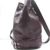 Saint Laurent Rider Bucket Bag Bordeaux Leather Medium Crossbody