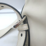 Vintage Prada Large Cinch Backpack Cream Leather