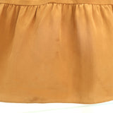 Ulla Johnson Sleeveless Tiered Midi Dress Minetta Mustard Silk Size 0