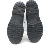 Valentino Camustars Combat Boots Black & Navy Star Print Leather Size 40