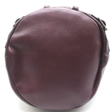 Saint Laurent Rider Bucket Bag Bordeaux Leather Medium Crossbody