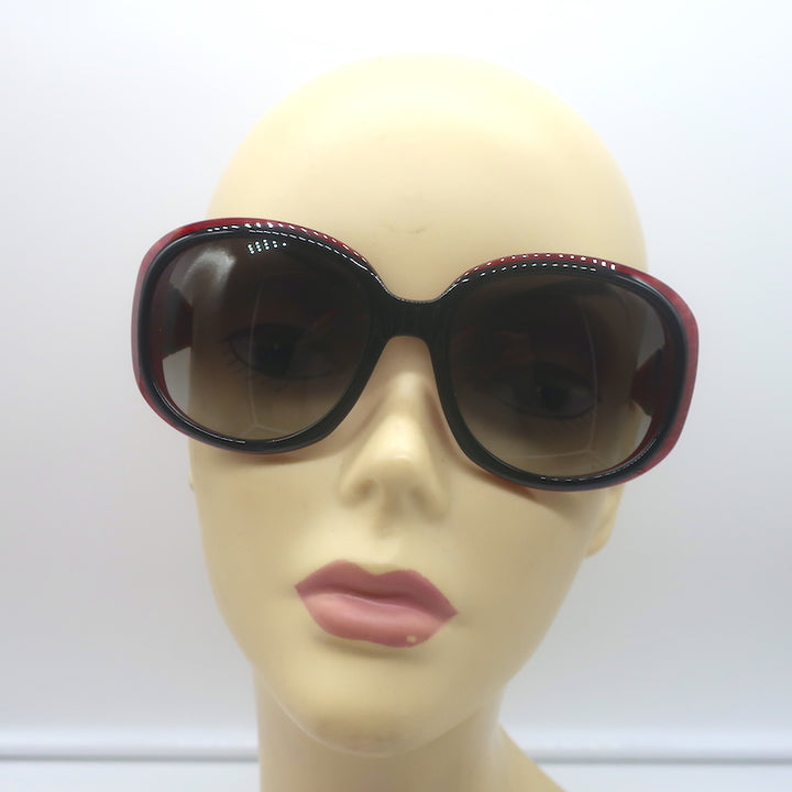 Valentino Logo-Side Oversize Sunglasses Red/Black 5570/S TKVVK