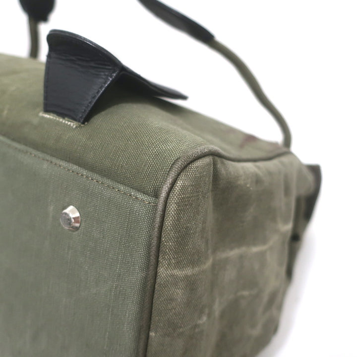 READYMADE Extra Large Doll Bag Army Green Recycled Canvas