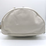 Vintage Prada Large Cinch Backpack Cream Leather