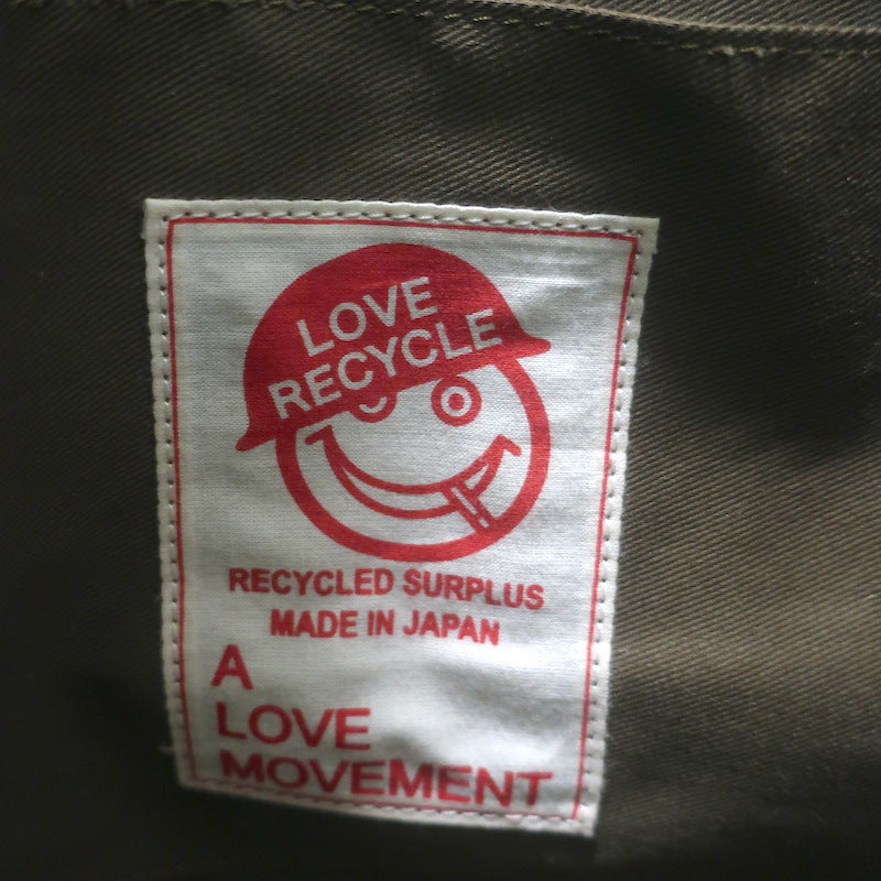 READYMADE Extra Large Doll Bag Army Green Recycled Canvas