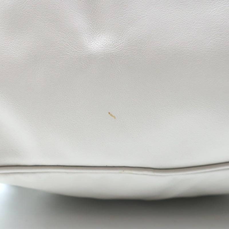 Vintage Prada Large Cinch Backpack Cream Leather