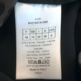 Christian Dior Zip-Front Blouse Gray Leopard Print Size US 6 Sleeveless Top