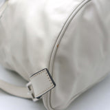 Vintage Prada Large Cinch Backpack Cream Leather