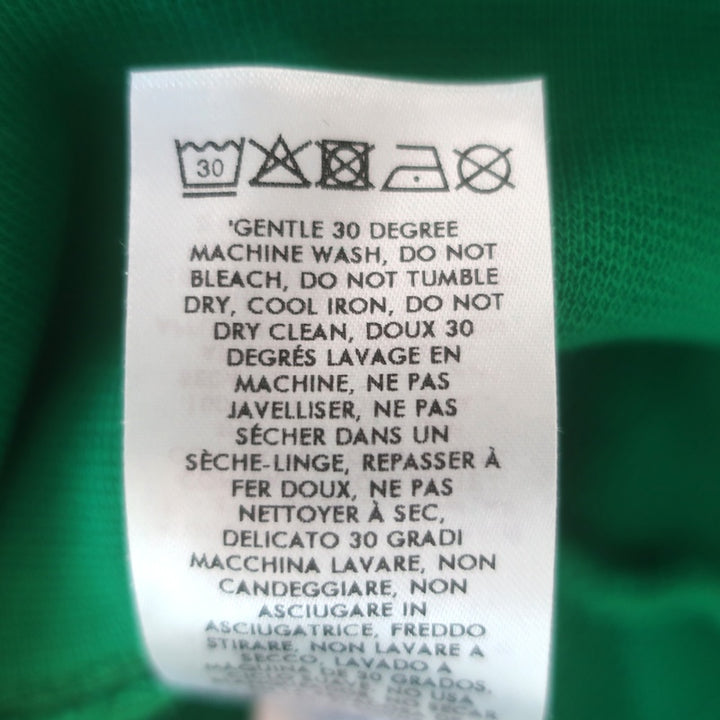 Casablanca Scarf Tie Hoodie Sweatshirt Green French Terry Size Medium