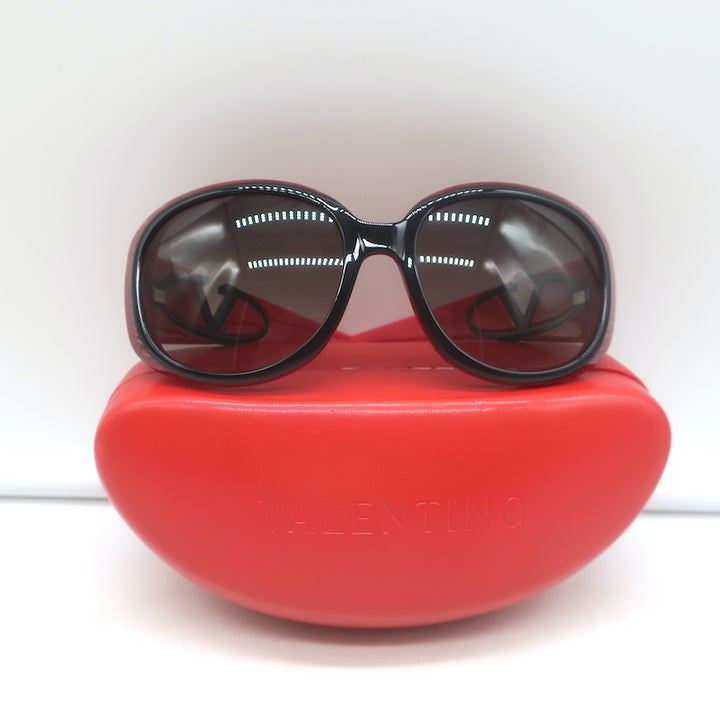 Valentino Logo-Side Oversize Sunglasses Red/Black 5570/S TKVVK