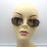 Oliver Peoples Kincaid Mirrored Aviator Sunglasses Gold Titanium OV1117T 5035