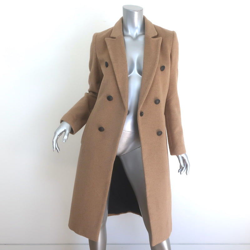 Rag &amp; Bone Faye Double Breasted Camel Hair Coat Size 4