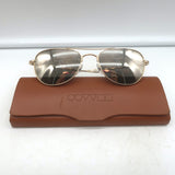 Oliver Peoples Kincaid Mirrored Aviator Sunglasses Gold Titanium OV1117T 5035