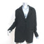 Bottega Veneta Jacket Black Virgin Wool-Cashmere Size 40 Oversize Blazer