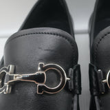 Salvatore Ferragamo Chris Reversible Bit Loafers Black Leather Size 8.5 EE
