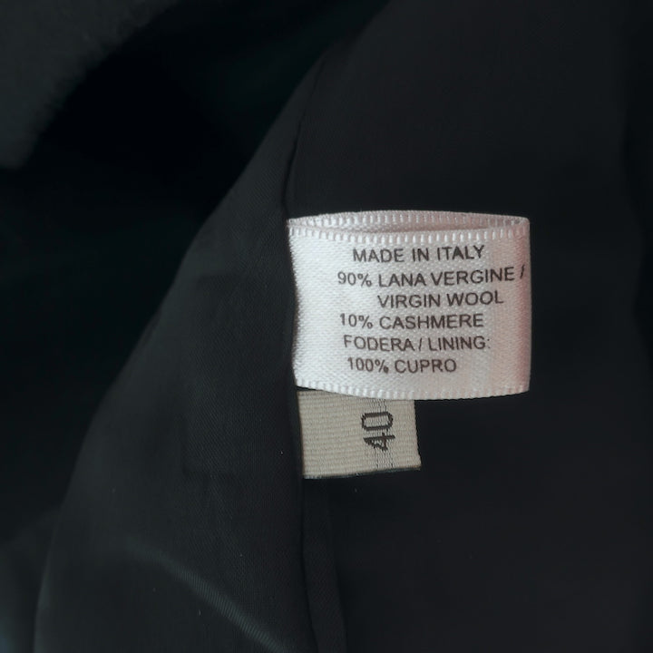 Bottega Veneta Jacket Black Virgin Wool-Cashmere Size 40 Oversize Blazer