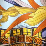 Hermes La Marche du Zambeze 90cm Scarf Light Blue Silk Twill NEW